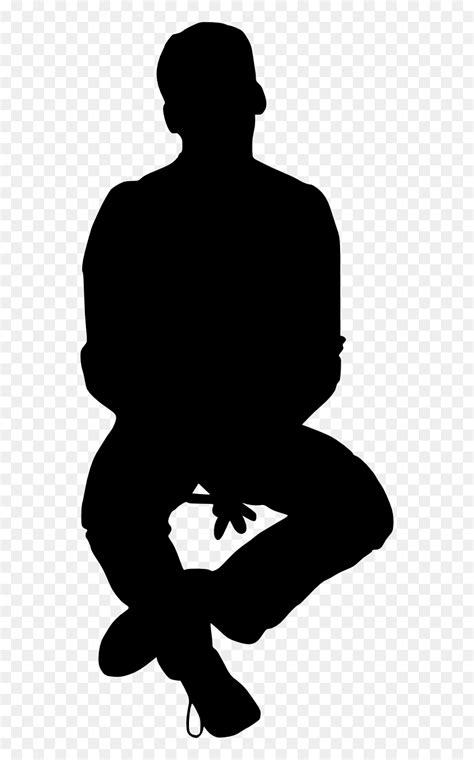 People Sitting Silhouette Png, Transparent Png - vhv