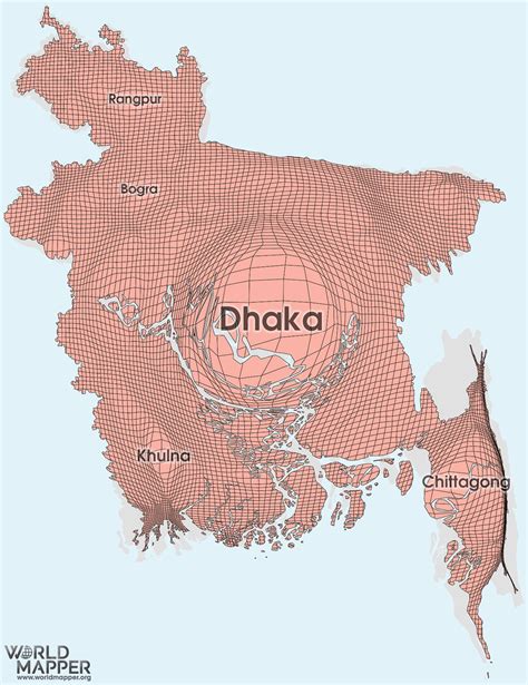 Bangladesh Gridded Population - Worldmapper