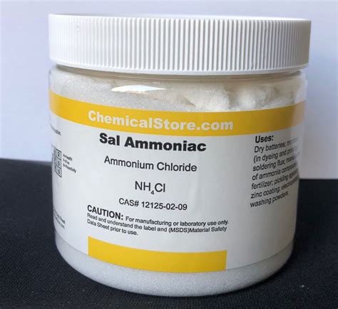 Ammonium Chloride, 99.9% - ScienceKitStore.com