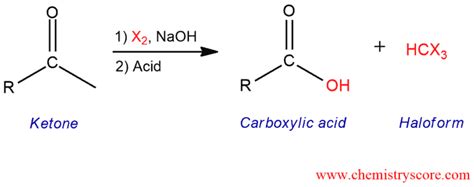 Haloform reaction - ChemistryScore