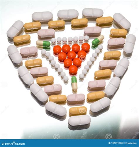 Pills of Different Sizes in Shapes Stock Photo - Image of diagnosis ...