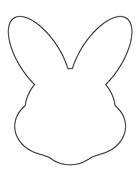 Printable Easter Bunny Face Template