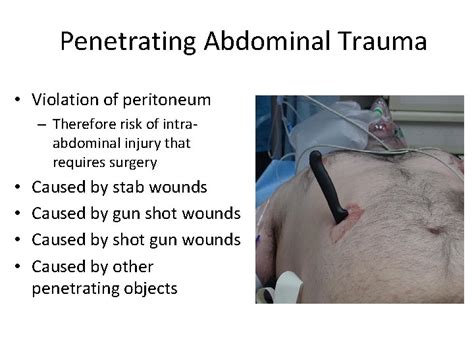 The Initial Assessment and Evaluation of Abdominal Trauma