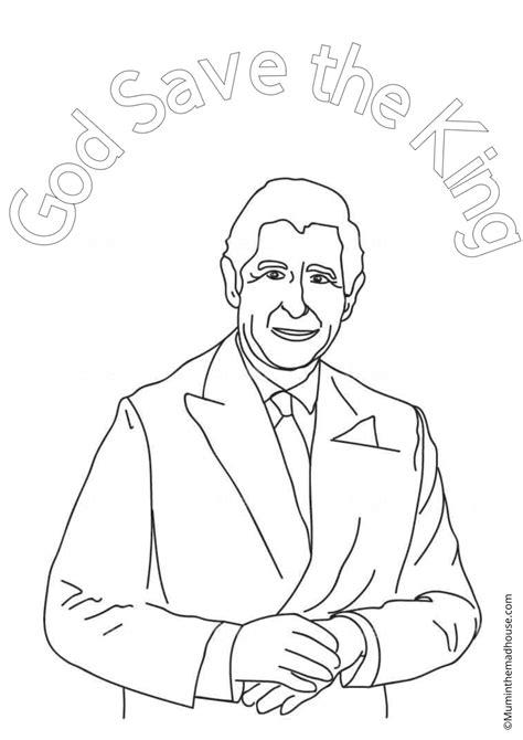 King Charles III Colouring Page Download | Mum In The Madhouse