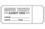 Movie Ticket Coloring Page & coloring Book 6000  Pages sketch template