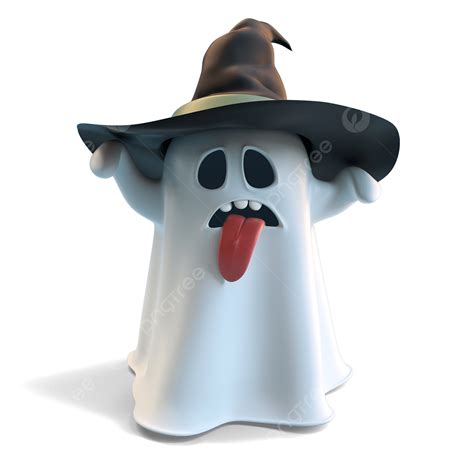 Three Dimensional Hd Transparent, Three Dimensional Halloween Ghost ...