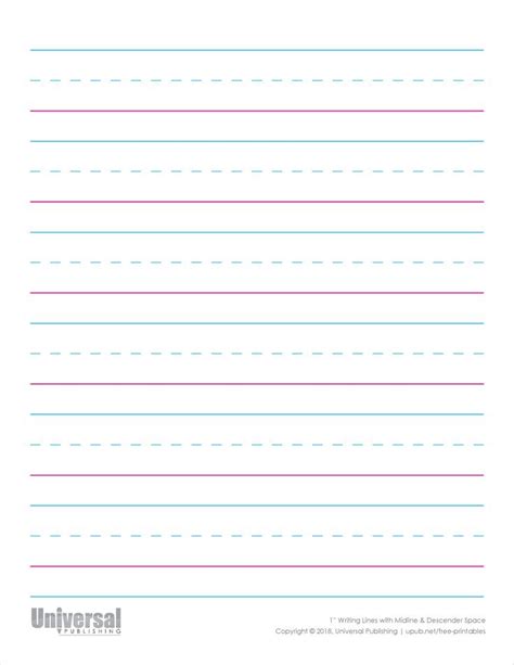 Writing Lines | Free Printables - Universal Publishing | Writing lines ...