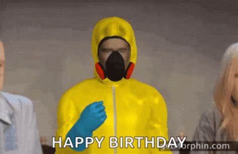 Happy Birthday Confetti GIF - Happy Birthday Confetti Hazmat Suit - Discover & Share GIFs