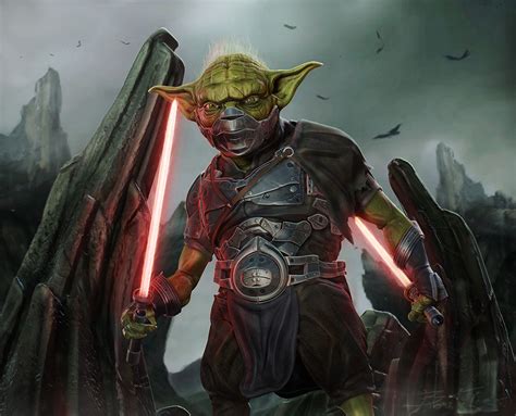 Dark Master Yoda (Star Wars) by Kurt Boutilier • /r/alternativeart | Star wars images, Star wars ...