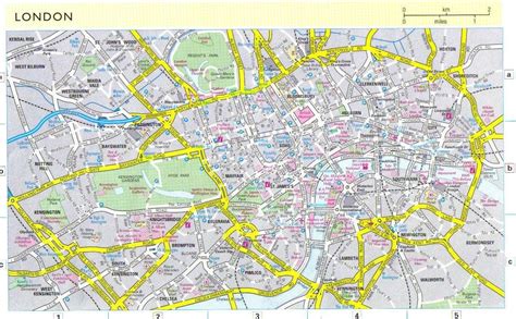 Carte de Londres la capitale du Royaume-Uni