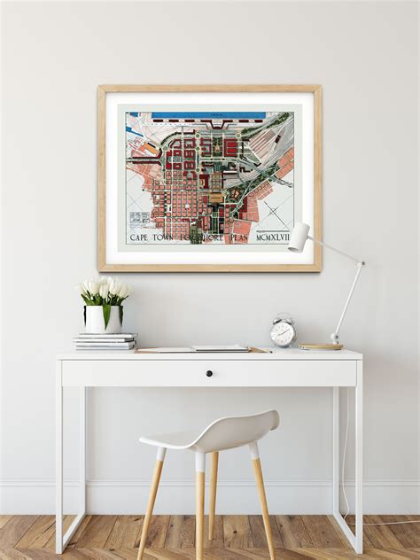 Cape Town Map Vintage Style Map of Cape Town 1948 Classroom - Etsy