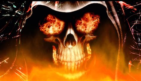 Fire Skull Wallpaper - WallpaperSafari