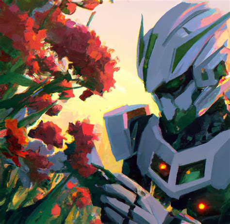 A Robot Picking Flowers by drechenaux on DeviantArt