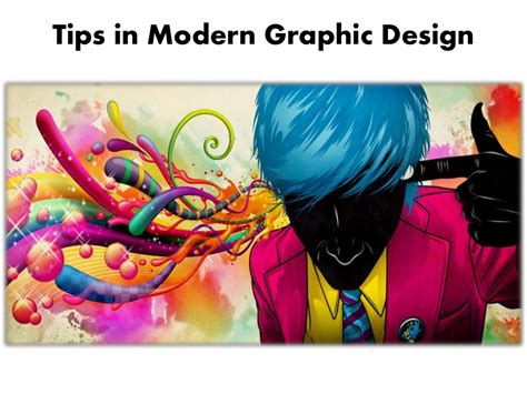 Tips in modern graphic design