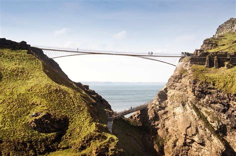 New Tintagel Castle Bridge, Cornwall Footbridge - e-architect