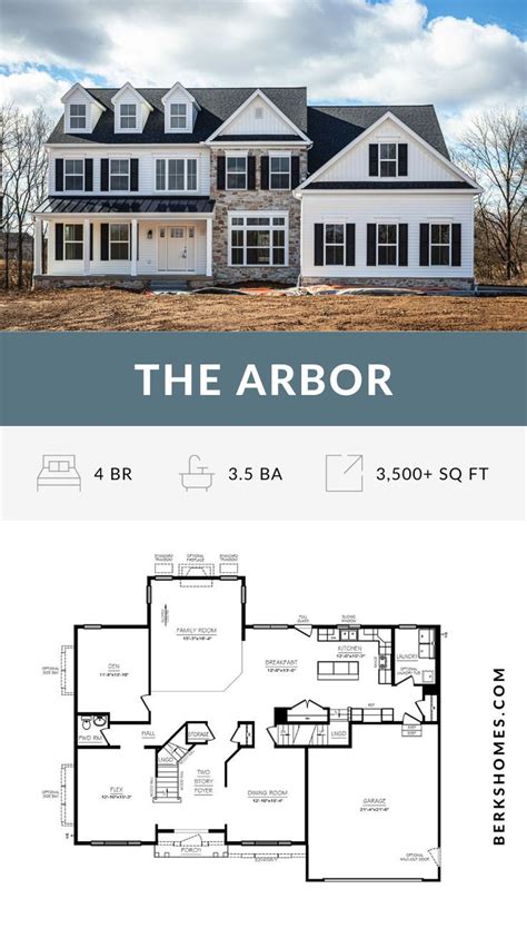 The Arbor Floor Plan | New Home Design by Berks Homes Pennsylvania Home ...