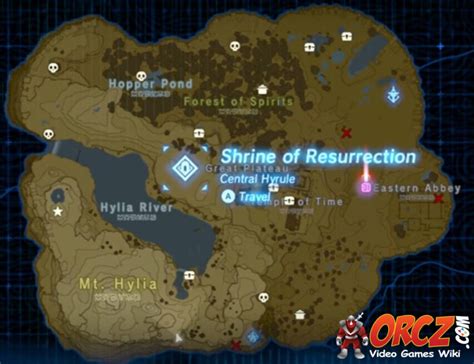 Breath of the Wild: Map - Shrine of Resurrection - Orcz.com, The Video ...