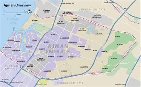 Emirate of Ajman map