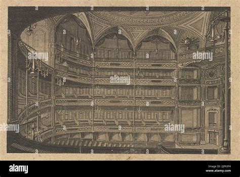 Theatre Royal Drury Lane interior 19c Stock Photo - Alamy