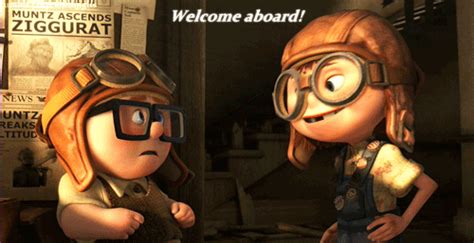 Time For An Adventure GIF - Welcome Aboard Up Movie Disney - Discover ...