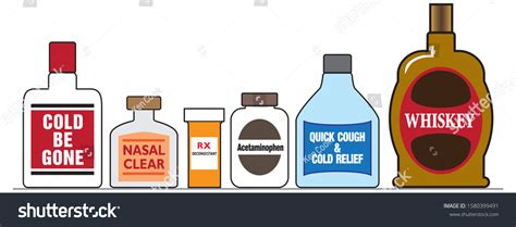 Row Best Remedies Treating Severe Cold Stock Vector (Royalty Free ...