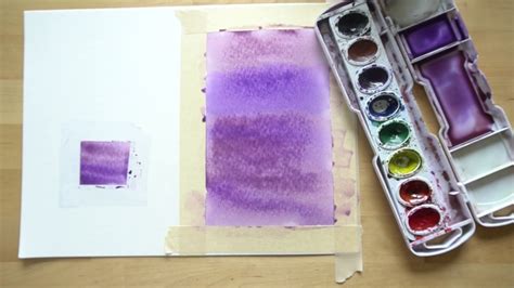 Masking Tape and Watercolor Tips - YouTube