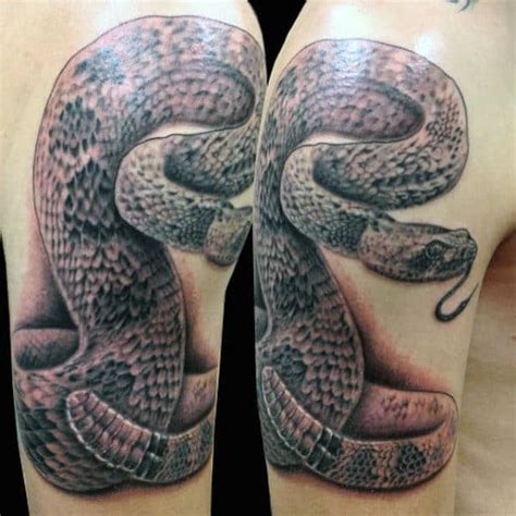 60 Rattlesnake Tattoo Designs For Men - Manly Ink Ideas