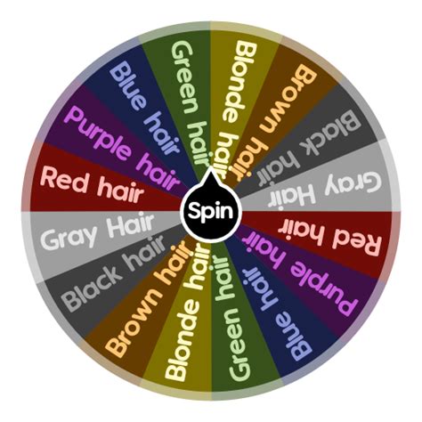 Characters Hair Color | Spin The Wheel App