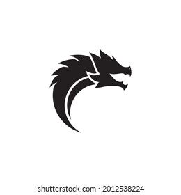 Dragon Head Vector Logo Illustration Stock Vector (Royalty Free) 2012538224 | Shutterstock