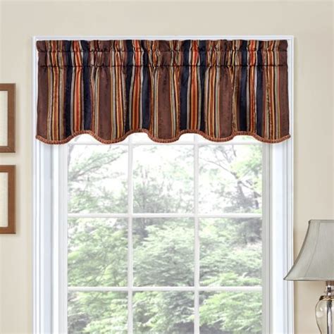 Waverly 16-in Antique Polyester Rod Pocket Valance 14466052016ANT at Lowes.com