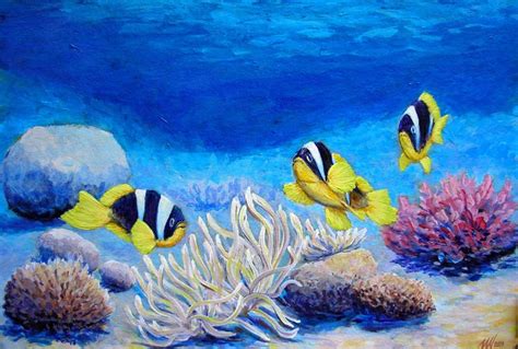 Underwater, acrylic, 30x40cm,06-2009.