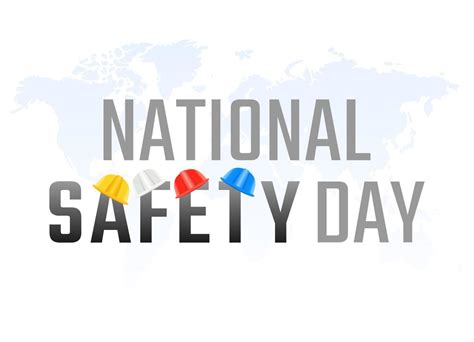 vector graphic of national safety day good for national safety day ...