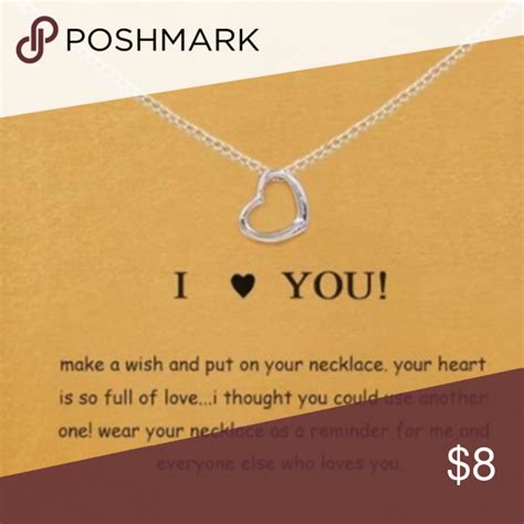 I Love You Pendant Silver Color Necklace | Silver heart charms, Charm ...