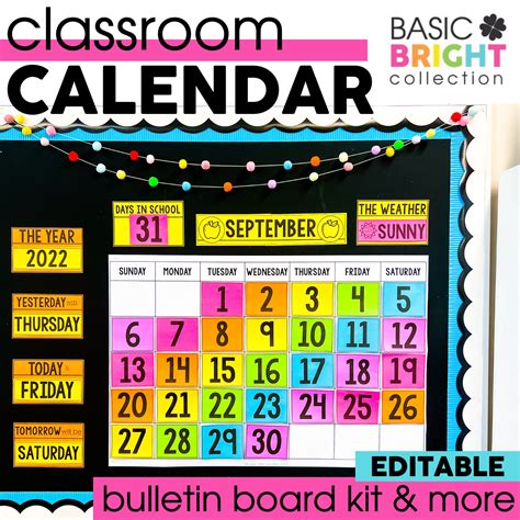 calendars editable and printable - free printable classroom calendar ...