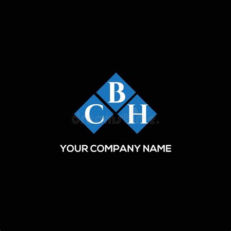 CBH Letter Logo Design on BLACK Background. CBH Creative Initials Letter Logo Concept Stock ...