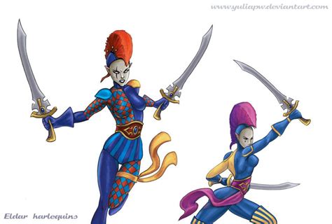 Eldar: Harlequins by YuliaPW on DeviantArt | Fantasy figurine, Warhammer eldar, Warhammer