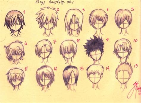 How to draw anime boys hair | Miranda - Anime Drawing | Pinterest