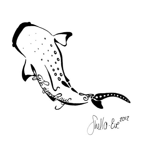 Shark whale, drawn by me | Shark tattoos, Whale tattoos, Whale shark tattoo