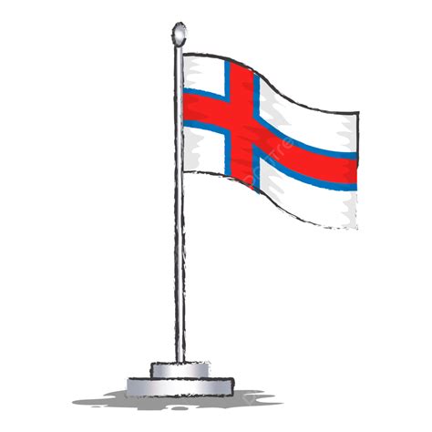 Faroe Islands Flag Vector Illustration, Faroe Islands Flag, Symbol, National PNG and Vector with ...