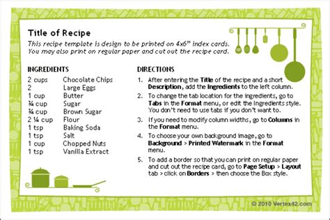 [Download 41+] Recipe Template Year 2