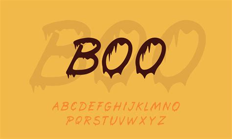 Boo Halloween Display Font 11775037 Vector Art at Vecteezy