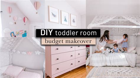 TODDLER BEDROOM MAKEOVER ON THE BUDGET + DIY | HOME DECOR DIYs | MONTESSORI | GIRL'S BEDROOM ...