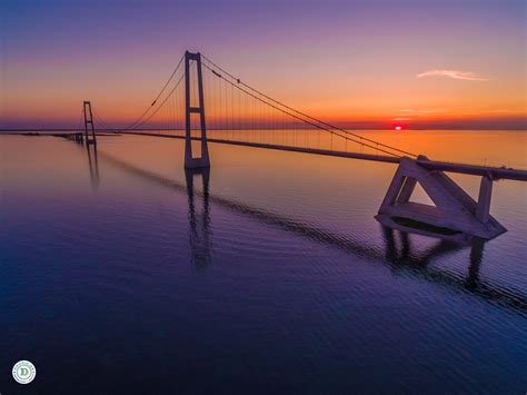 The Great Belt Bridge, Denmark - Drone Photography