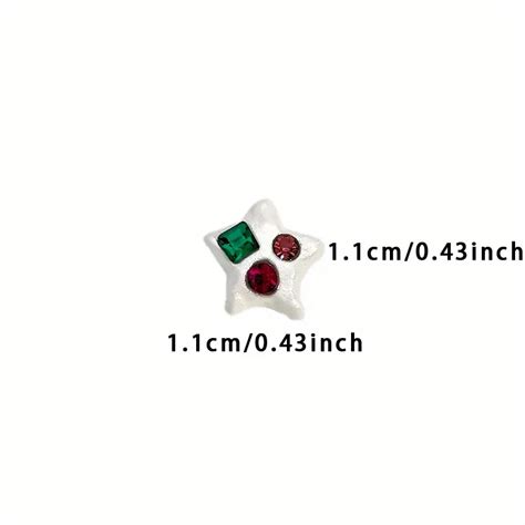 دلايات أظافر ثلاثية الأبعاد ملونة على شكل نجمة ، جواهر أظافر - Temu Saudi