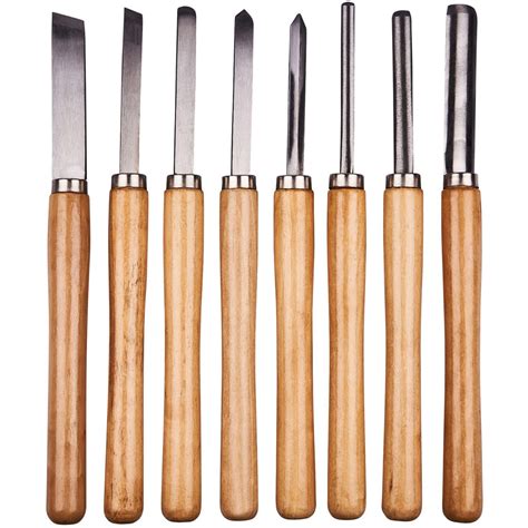 8pc wood turning chisel set - Amtech