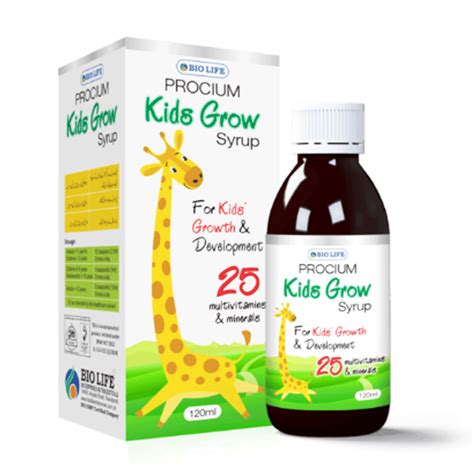 Buy Bio Life Procium Kids Grow Syrup, 120 ml Online in Pakistan | My Vitamin Store - Children ...