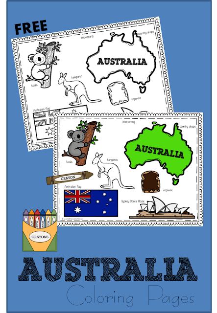 Australian Map Coloring Page