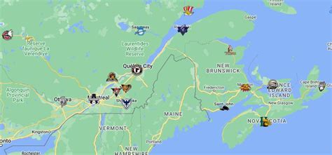 QMJHL Teams Map with logos | QMJHL Teams Location - FTS DLS KITS