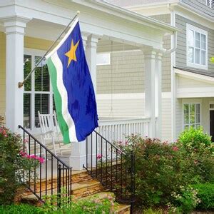 Minnesota the North Star State Flag 100% Polyester Banner With Canvas Header for Indoor ...