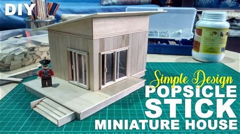 Popsicle Stick Miniature House // DIY FULL TUTORIAL // CUSTOM MADE - YouTube